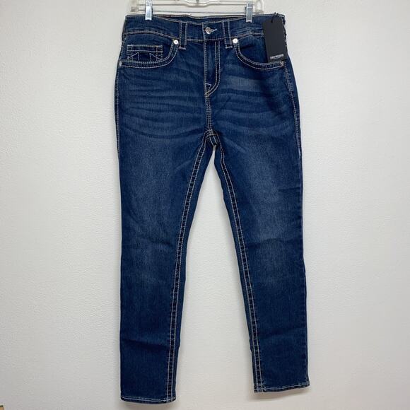 True Religion Men's Rocco Big T Relaxed Skinny Jeans 32 X 32 $199 - Picture 1 of 13